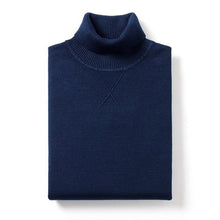 Charger l&#39;image dans la galerie, KUEGOU 2019 Autumn Plain Black Turtleneck Sweater Men Pullover Casual Jumper For Male Brand Knitted Korean Style Clothes 89002