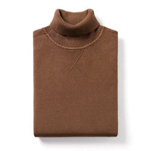 Charger l&#39;image dans la galerie, KUEGOU 2019 Autumn Plain Black Turtleneck Sweater Men Pullover Casual Jumper For Male Brand Knitted Korean Style Clothes 89002