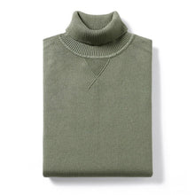 Charger l&#39;image dans la galerie, KUEGOU 2019 Autumn Plain Black Turtleneck Sweater Men Pullover Casual Jumper For Male Brand Knitted Korean Style Clothes 89002