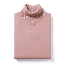 Charger l&#39;image dans la galerie, KUEGOU 2019 Autumn Plain Black Turtleneck Sweater Men Pullover Casual Jumper For Male Brand Knitted Korean Style Clothes 89002