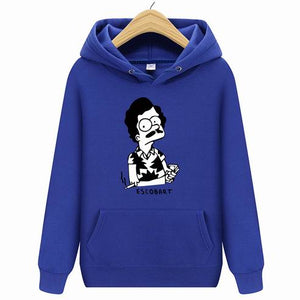 Hoodies ESCOBART Simpson Mens Hoodie Women Sweatshirts Oversized black Autumn Winter Hip Hop Men Hoodies Sweatshirt