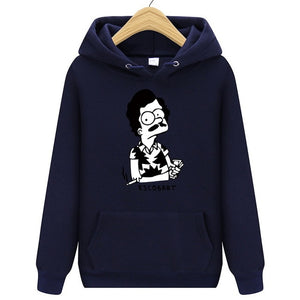 Hoodies ESCOBART Simpson Mens Hoodie Women Sweatshirts Oversized black Autumn Winter Hip Hop Men Hoodies Sweatshirt