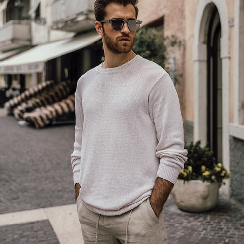 OLOME 2019 Autumn Men's Jumper Simple Solid Wool Sweater for Men Casual Classic Pullover Slim Fit Male Clothes New Fashion