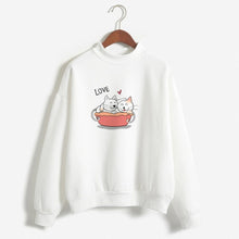 Charger l&#39;image dans la galerie, Cute Cat Personalized Custom Printed Women Winter Hoodies Sweatshirts Harajuku Hoodie Cotton Long Sleeves Women Clothing