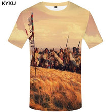 Charger l&#39;image dans la galerie, KYKU Water Tshirt Men Green Forest T-shirt Punk Rock Clothes Sky 3d T Shirt Printed Hip Hop Mens Clothing Casual Streetwear Top