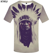Charger l&#39;image dans la galerie, KYKU Water Tshirt Men Green Forest T-shirt Punk Rock Clothes Sky 3d T Shirt Printed Hip Hop Mens Clothing Casual Streetwear Top