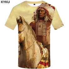 Charger l&#39;image dans la galerie, KYKU Water Tshirt Men Green Forest T-shirt Punk Rock Clothes Sky 3d T Shirt Printed Hip Hop Mens Clothing Casual Streetwear Top