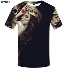 Charger l&#39;image dans la galerie, KYKU Water Tshirt Men Green Forest T-shirt Punk Rock Clothes Sky 3d T Shirt Printed Hip Hop Mens Clothing Casual Streetwear Top