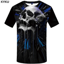 Charger l&#39;image dans la galerie, KYKU Water Tshirt Men Green Forest T-shirt Punk Rock Clothes Sky 3d T Shirt Printed Hip Hop Mens Clothing Casual Streetwear Top