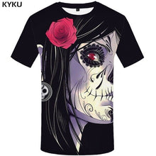 Charger l&#39;image dans la galerie, KYKU Water Tshirt Men Green Forest T-shirt Punk Rock Clothes Sky 3d T Shirt Printed Hip Hop Mens Clothing Casual Streetwear Top