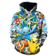 Charger l&#39;image dans la galerie, Autumn Kids Hoodies Baby boy Detectiv Pikachu 3d Print Hoodie Sweatshirts Harajuku Cartoon Pokemon Pullovers Fashion Kawaii Tops