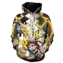 Charger l&#39;image dans la galerie, Autumn Kids Hoodies Baby boy Detectiv Pikachu 3d Print Hoodie Sweatshirts Harajuku Cartoon Pokemon Pullovers Fashion Kawaii Tops