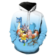 Charger l&#39;image dans la galerie, Autumn Kids Hoodies Baby boy Detectiv Pikachu 3d Print Hoodie Sweatshirts Harajuku Cartoon Pokemon Pullovers Fashion Kawaii Tops