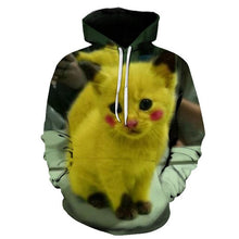 Charger l&#39;image dans la galerie, Autumn Kids Hoodies Baby boy Detectiv Pikachu 3d Print Hoodie Sweatshirts Harajuku Cartoon Pokemon Pullovers Fashion Kawaii Tops