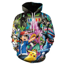 Charger l&#39;image dans la galerie, Autumn Kids Hoodies Baby boy Detectiv Pikachu 3d Print Hoodie Sweatshirts Harajuku Cartoon Pokemon Pullovers Fashion Kawaii Tops