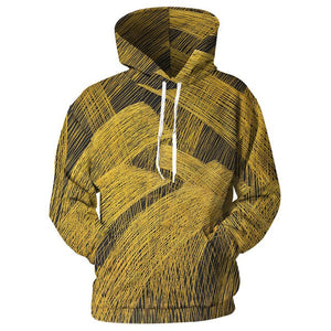 YOUTHUP 2018 Autumn 3d Hoodies For Men Women Hooded Hoodies Yellow Line Print 3d Cool Sweatshirts Long Sleeve Pullover Plus Size