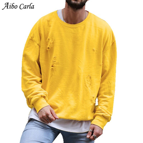 Hoodies Men Autumn Winter Mens Hoodie Sweatshirt Yellow Solid O Neck Cotton Casual Sportswear Hoodie Jacket Male Hoody Boys