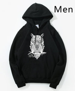 Animal Owl Hoodie Hoodies Sweatshirt Men 2018 New Fashion Spring Autumn Casual Hooded Hoody Men's Sportswear Brand Clothing Male