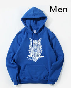 Animal Owl Hoodie Hoodies Sweatshirt Men 2018 New Fashion Spring Autumn Casual Hooded Hoody Men's Sportswear Brand Clothing Male