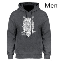 Charger l&#39;image dans la galerie, Animal Owl Hoodie Hoodies Sweatshirt Men 2018 New Fashion Spring Autumn Casual Hooded Hoody Men&#39;s Sportswear Brand Clothing Male