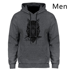 Animal Owl Hoodie Hoodies Sweatshirt Men 2018 New Fashion Spring Autumn Casual Hooded Hoody Men's Sportswear Brand Clothing Male