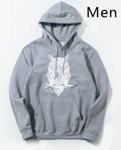 Animal Owl Hoodie Hoodies Sweatshirt Men 2018 New Fashion Spring Autumn Casual Hooded Hoody Men's Sportswear Brand Clothing Male