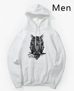 Animal Owl Hoodie Hoodies Sweatshirt Men 2018 New Fashion Spring Autumn Casual Hooded Hoody Men's Sportswear Brand Clothing Male