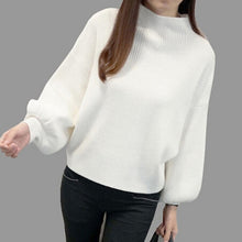 Charger l&#39;image dans la galerie, Bigsweety Women Lantern Sleeve Half Turtleneck 2018 Autumn Female Tops Women Sweater Clothes New Fashion Korean Tops 5 Colors