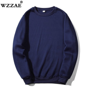 Solid Sweatshirts 2019 New Spring Autumn Fashion Hoodies Male Large Size Warm Fleece Coat Men Brand Hip Hop Hoodies Sweatshirts