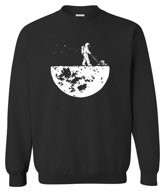 Hot sale 2019 men sweatshirts autumn winter fleece print Develop The Moon fashion casual men's sportswear hoody harajuku hoodies
