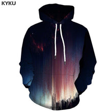 Charger l&#39;image dans la galerie, KYKU 3d Hoodies Aurora Sweatshirts men Green Hoody Anime Forest Hoodie Print Harajuku Hooded Casual Hoodes 3d Long Sleeve