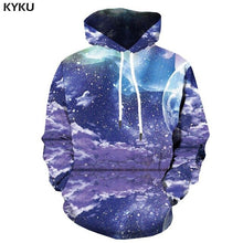 Charger l&#39;image dans la galerie, KYKU 3d Hoodies Aurora Sweatshirts men Green Hoody Anime Forest Hoodie Print Harajuku Hooded Casual Hoodes 3d Long Sleeve