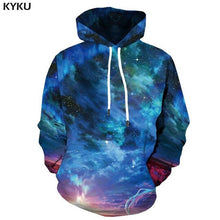 Charger l&#39;image dans la galerie, KYKU 3d Hoodies Aurora Sweatshirts men Green Hoody Anime Forest Hoodie Print Harajuku Hooded Casual Hoodes 3d Long Sleeve