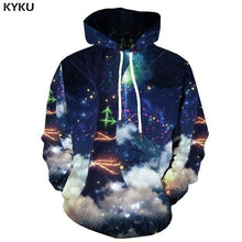 Charger l&#39;image dans la galerie, KYKU 3d Hoodies Aurora Sweatshirts men Green Hoody Anime Forest Hoodie Print Harajuku Hooded Casual Hoodes 3d Long Sleeve