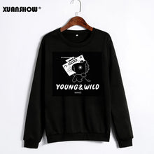 Charger l&#39;image dans la galerie, XUNASHOW 2019 Unisex Hoodies Sweatshirts Men Women Fleece Long Sleeve Clothes Cartoon Letters Print Ropa Kawaii Plus Size S-5XL