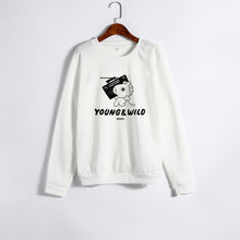 Charger l&#39;image dans la galerie, XUNASHOW 2019 Unisex Hoodies Sweatshirts Men Women Fleece Long Sleeve Clothes Cartoon Letters Print Ropa Kawaii Plus Size S-5XL